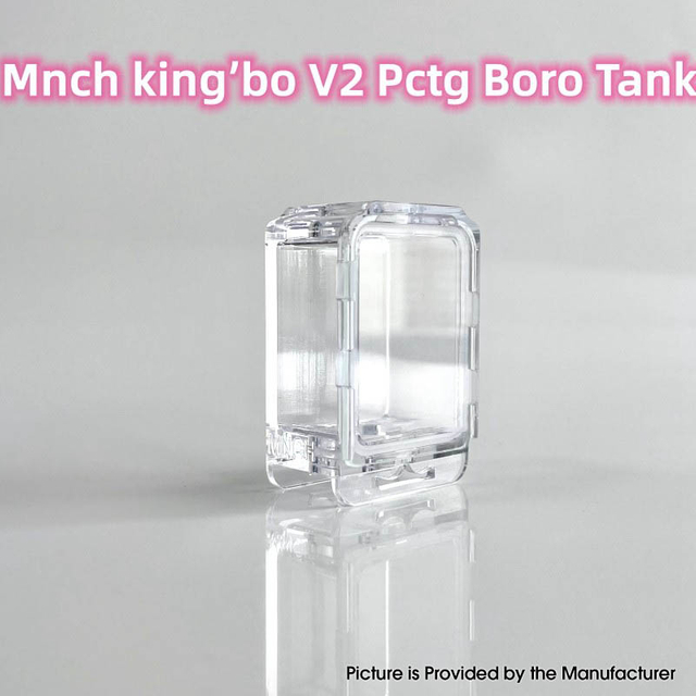 Monarchy MNCH King'bo V2 Boro Tank for SXK BB / Billet AIO Box Mod Kit - Translucent, PCTG