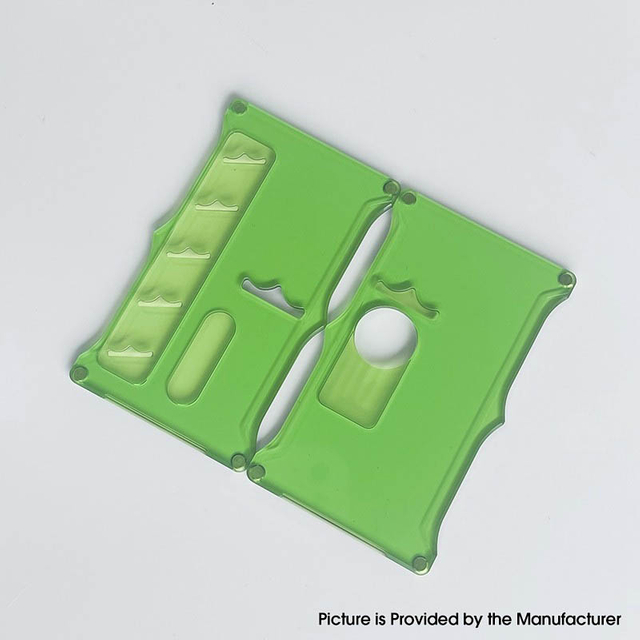 Monarchy Style Front + Back Door Panel Plates for BB / Billet Box Mod Acrylic, Round Hole / Square Hole(2 PCS)