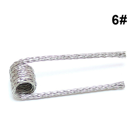 SXK ETU Pre-built Coil Wire - 0.24ohm, Ni80, Kernel 28GA x 22GA + 40GA x 32GA, Wrapped 0.3 x 0.6 + 0.08 x 32 (10 PCS)
