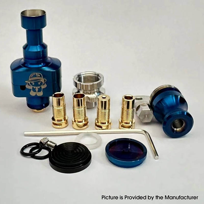 Wick D Bridg D RBA Bridge - Azul para dispositivos Boro / Billet / BB Mod Kit