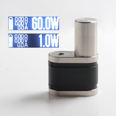 Stratum Balance Style 60W TC VW Vape Box Mod, PEI + Stainless Steel, 1~60W, 1 x 18350 / 18650