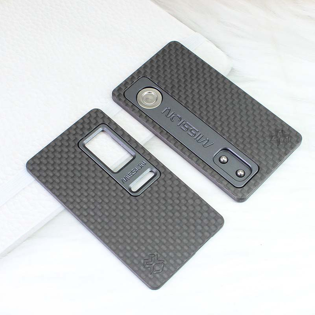SXK MISSION XV DotMission Style Panels System DMPS Set - Black, Carbon Fiber Panels + Black Aluminum Inners + Titanium Buttons