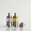 Rekavape Baya Style RTA Tank Atomizer - 4.2ml, Silver/Titanium + PEI/PC, 22mm, 1.2/1.5/1.8mm Air Pins