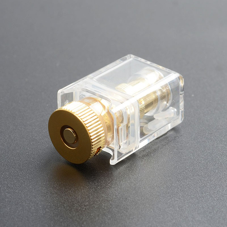 Authentic Ohm Vape AIO Pod System Replacement Pod Cartridge w/ 1.5ohm Ceramic Coil Head - Transparent + Gold