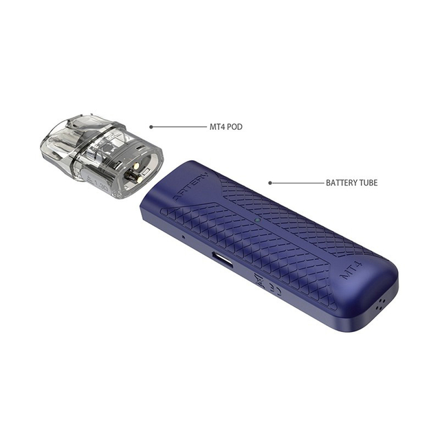 Authentic Artery MT4 11W 480mAh Pod System Vape Starter Kit - Black, 2.0ml, 1.0~1.2ohm