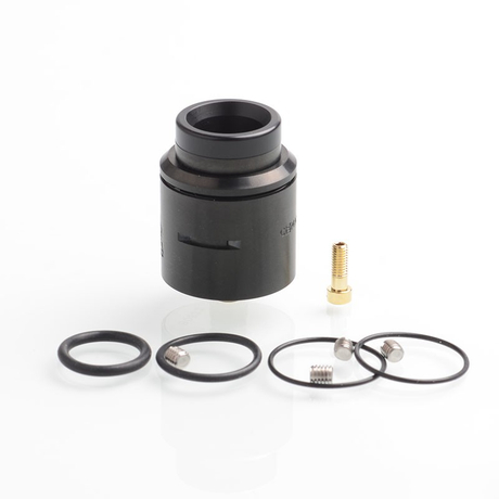 C2MNT COSMONAUT V2 Style RDA Rebuildable Dripping Atomizer w/ BF Pin - Black, Stainless Steel, 24mm Diameter