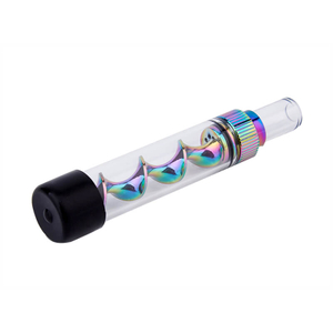 V12 Mini Twisty Glass Blunt Kit Vaporizer Pen,Glass Pipe, Vape Pen For Dry Herb Vaporizer - Rainbow Color 