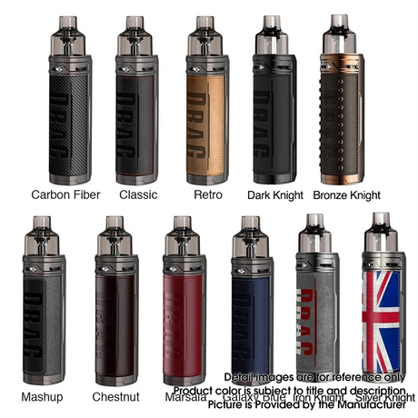 Authentic VOOPOO DRAG X 80W VW Mod Pod System Vape Starter Kit 4.5ml 5~80W, 1 x 18650