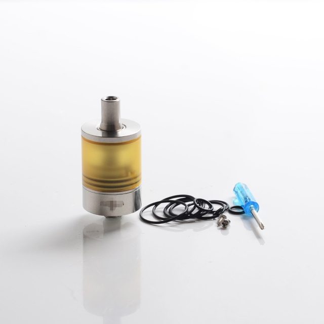 Holy Atty Patibulum Unleashed Style MTL RTA Rebuildable Tank Vape Atomizer - Silver, 316SS + PEI, 3.5ml, 22mm Diameter