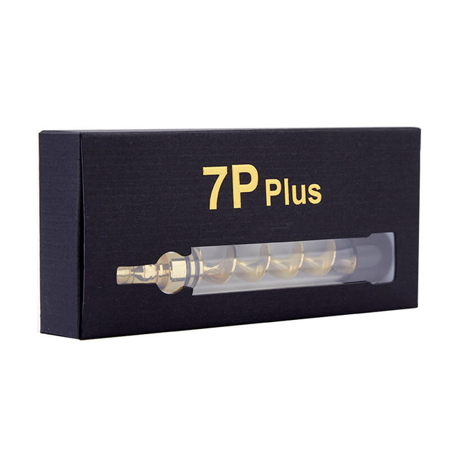 Dry Herb Vape Kit Blunt 7PPULS Twisty Glass Bubbler Smoking Pipe-Rose