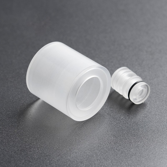 eplacement Top Cap Tank Tube + Drip Tip for SXK HOLY Patibulum Style RTA / Vapeasy Patibulum Style MTL RTA - PC, Translucent