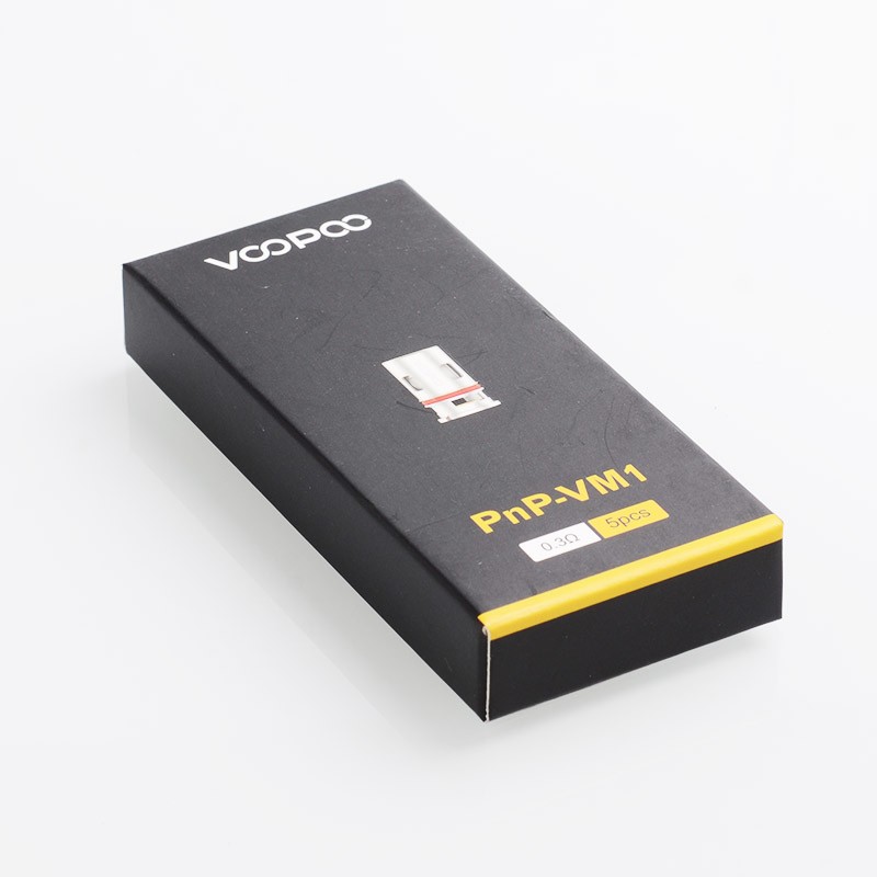 Authentic Voopoo PnP-VM1 DL Single Mesh Coil Head for Voopoo VINCI / VINCI R / VINCI X Pod Kit - Silver, 0.3ohm (32~40W) (5 PCS)