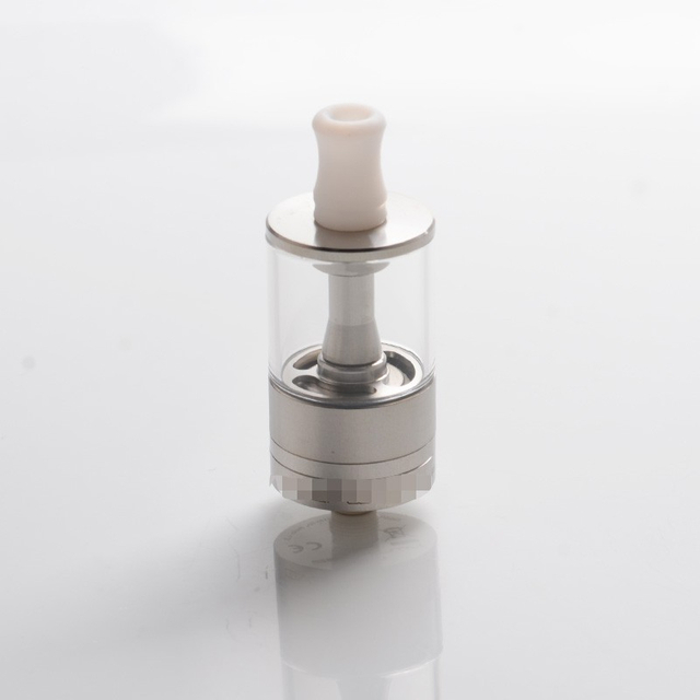 DVARW MTL FL Facelift Style RTA Tangki yang dapat dibangun kembali Vape Atomizer w/ 11 x Sisipan Udara - Perak, 5ml, SS, diameter 22mm