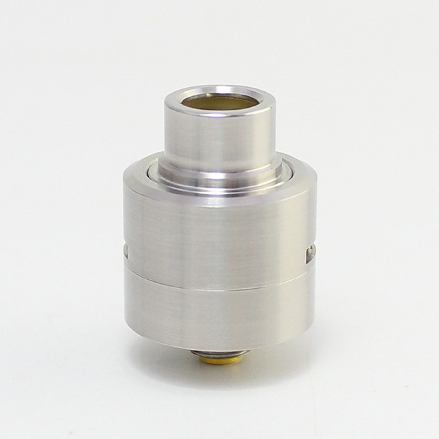 SXK M-Atty FYF M-Atty V2 Style RDA Rebuildable Dripping Vape Atomizer w/ BF Pin - Silver, 316 Stainless Steel, 20mm Diameter