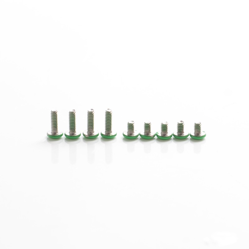 SXK Replacement Colorful Screw Set Kit for SXK BB 70W / DNA 60W Style Box Mod Kit - Green, Stainless Steel (9 PCS)