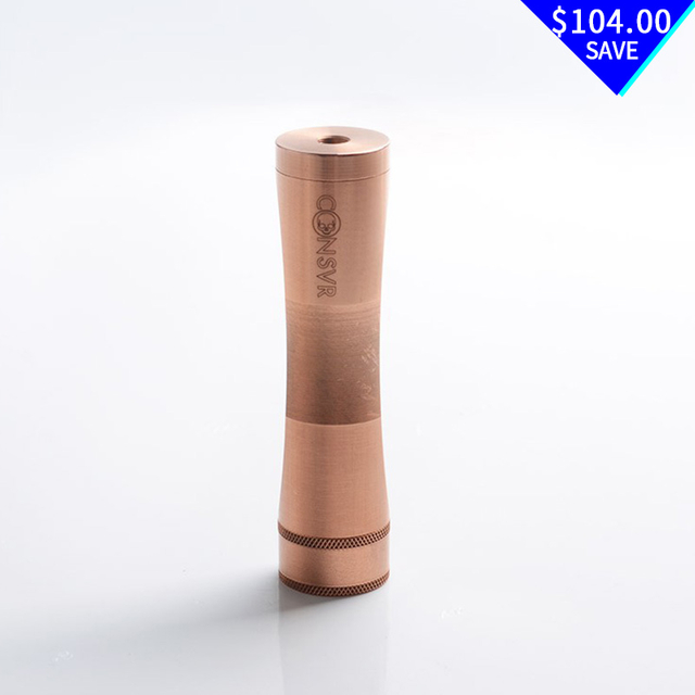 Authentic League of Scoundrels CONSVR Vape Mechanical Mod - Copper, Copper, 1 x 18650