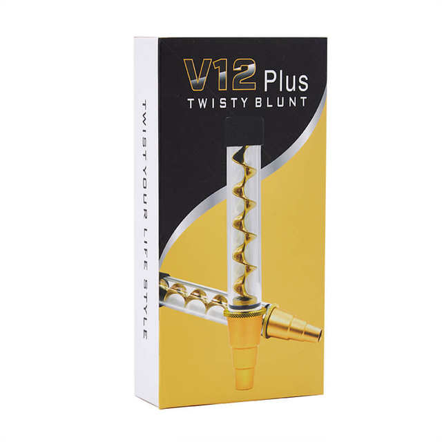 Best Seller Dry Herb 7P 3 in 1 Pipe Smoke Glass Vaporizer Twisty Glass Blunt-Rose