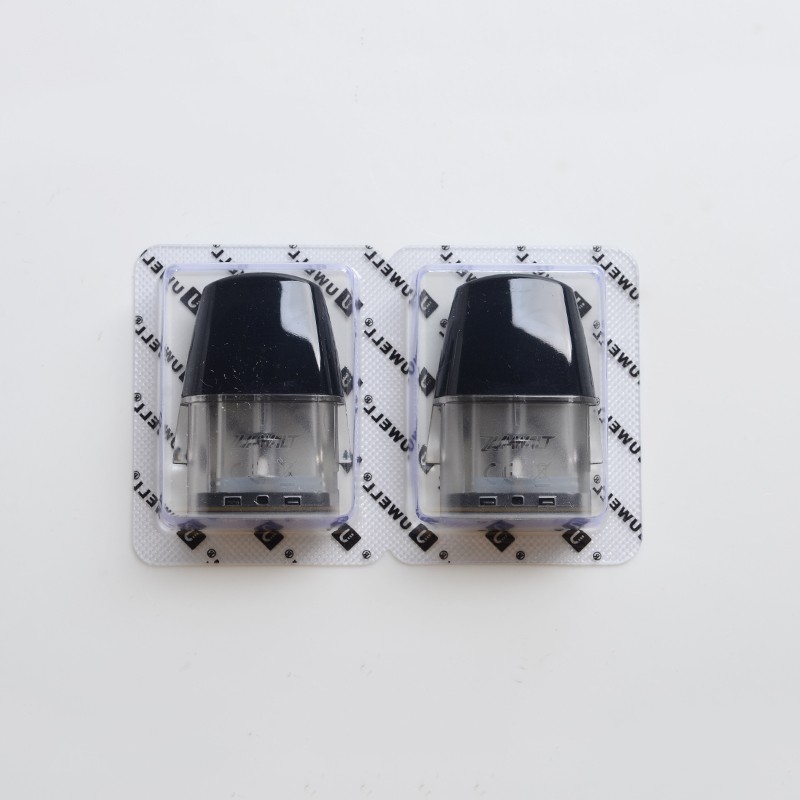 Authentic Uwell Zumwalt Pod System Vape Kit Replacement Pod Cartridge - Black + Transparent, 1.6ml (2 PCS)