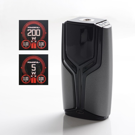 Authentic Vape Master Aurora 200W VW Variable Wattage Vape Box Mod - Gun Metal, 5~200W, 2 x 18650