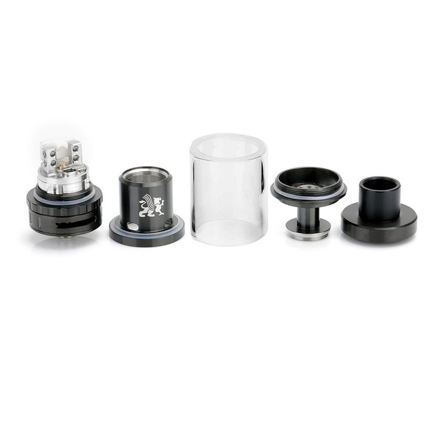Authentic GeekVape Griffin 25 6ml RTA Rebuildable Tank Atomizer Stainless Steel + Glass, 25mm Diameter