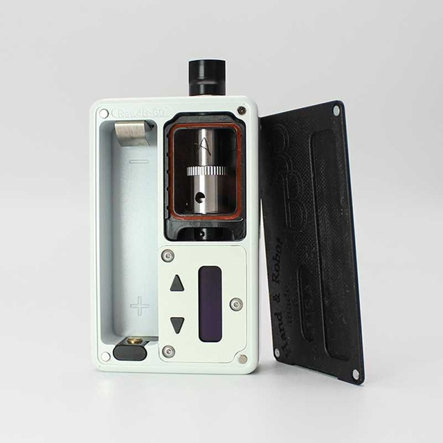 SXK BB 60W All-in-One VW Box Mod Vape Kit w/ USB Port White Aluminum Alloy1 x 18650 Evolv DNA 60 (2022 Logo)