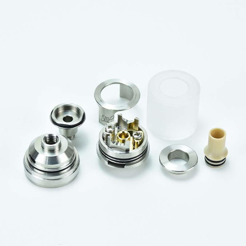YFTK Monarchy J3S Style DL RTA Tank Rebuildable Vape Atomizer, 316 acier inoxydable + PCTG, 2,5 ml, 22 mm de diamètre