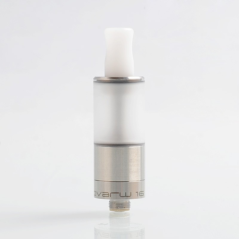 Dvarw Style MTL RTA Atomizer - 316 Stainless Steel, 2ml Capacity, 16mm Diameter, Silver