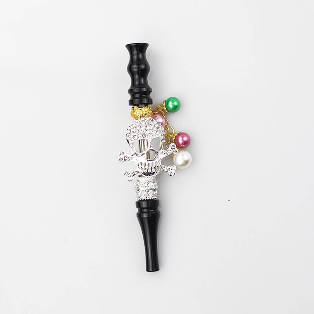 Hookah Mouth Tips, Jewelry Alloy Shiasha Mouthpieces-skeleton shape