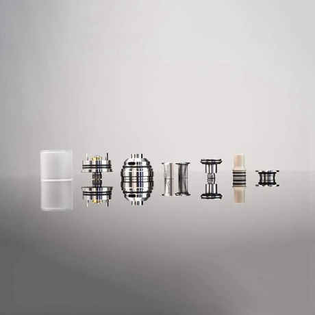 YFTK Monarchy J3S Style DL RTA Rebuildable Tank Vape Atomizer, 316 Stainless Steel + PCTG, 2.5ml, 22mm Diameter