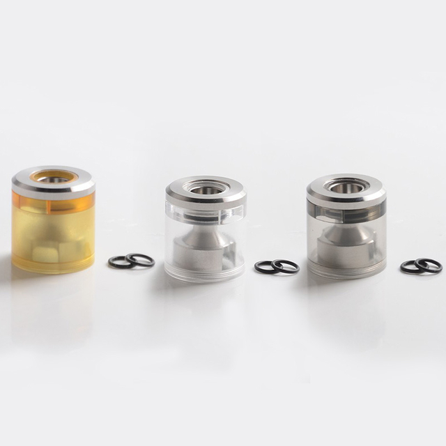 Tube de réservoir de style tuners à vapeur + cheminée + kit de remplissage supérieur supérieur pour dvarw fl 22mm RTA - translucide, acrylique + ss, 3,5 ml