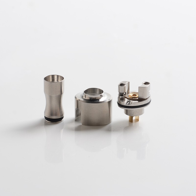 SXK Exocet V2 Style RBA Deck for Billet Box / SXK BB Box Mod kit / SXK Supbox Box Mod Kit - Silver, 316SS, 1.0 / 2.0 / 3.0mm