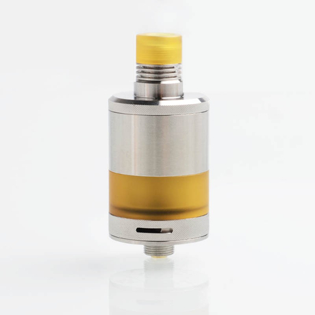 Authentic Fumytech BDvape Precisio MTL Pure RTA Rebuildable Tank Atomizer - Silver, SS + Ultem, 2.7ml, 22mm Dia.