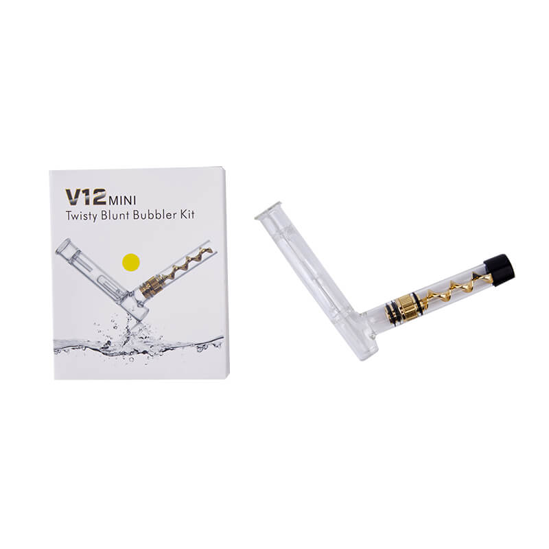 V12plus Kit with Bubbler for Smoking Dry Herb Tools Set Glass Blunt Pipe -  Gold - China Smoking Kit and Dry Herb Tools Set price