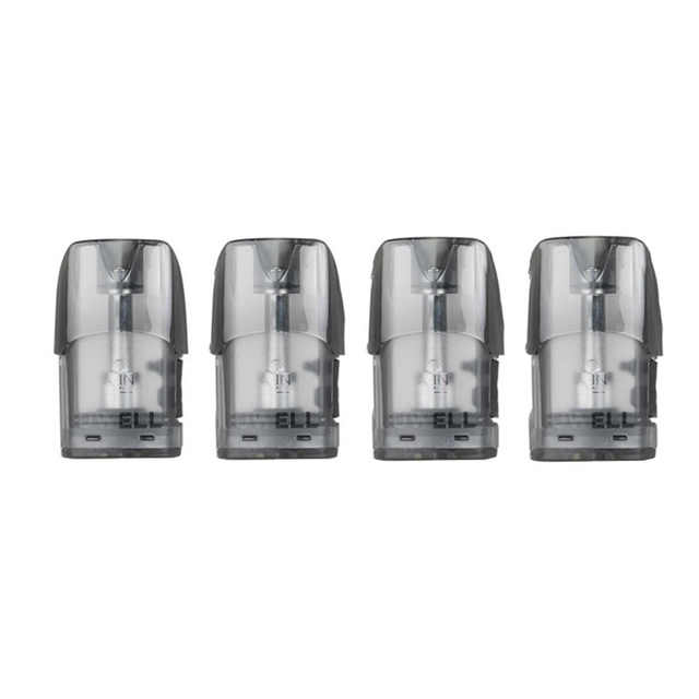 Authentic Uwell MarsuPod PCC Pod System Vape Kit Replacement Refillable Pod Cartridge w/ 1.2ohm Coil - Black, 1.3ml (4 PCS)