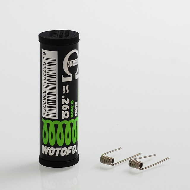 Authentic Wotofo Quad Core Fused Clapton N80 Pre-built Coil - 0.26 Ohm, 28GA x 4 + 36GA (10 PCS)