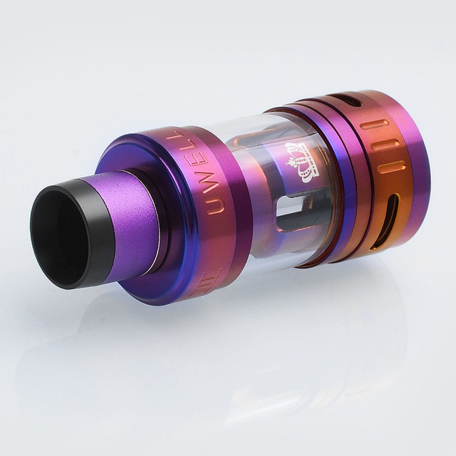 Authentic Uwell Crown 3 Mini Sub Ohm Tank Atomizer - Purple, Stainless Steel, 2ml, 22.6mm Diameter