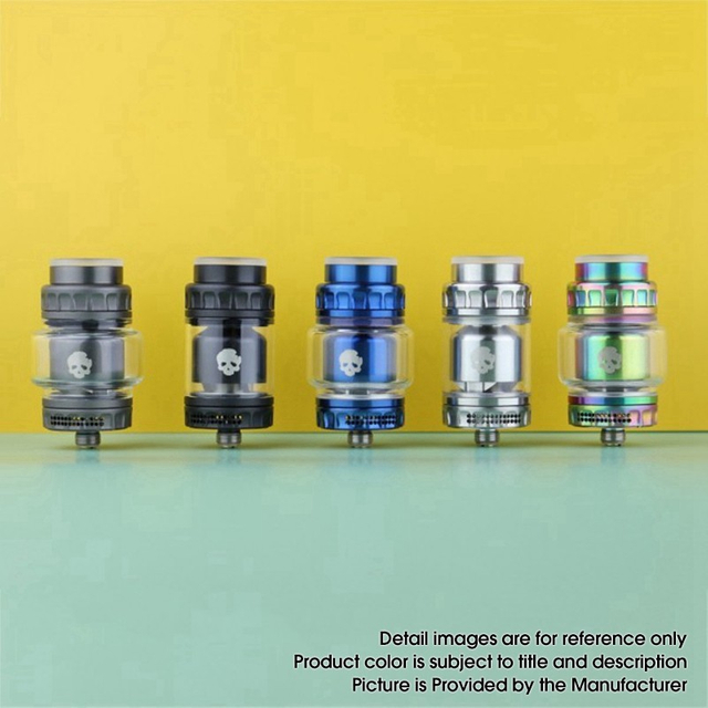 Authentic Dovpo x Vaping Bogan Blotto Mini RTA Rebuildable Tank Vape Atomizer, Glass + PCTG, 2ml /4ml, 23.4mm Diameter