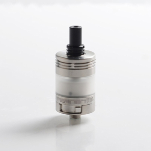 Vapeasy Experiment 3 V3 Style MTL RTA Rebuildable Tank Vape Atomizer - Silver, 316 Stainless Steel, 2.5ml, 22mm Diameter