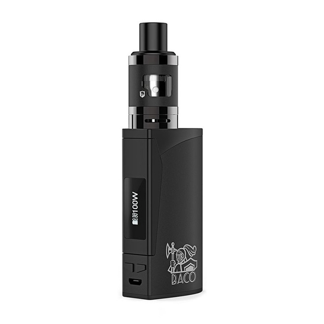 Authentic Manvape MP Baco 100W VW Box Mod Kit - Black, 2000mAh, 10~100W, 2.0ml, 0.2ohm / 0.4ohm
