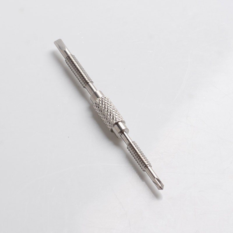 Authentic Auguse 2 in 1 Slotted & Phillips Screwdriver - Silver, Stainless Steel, 62mm Length, 5.2mm Diameter