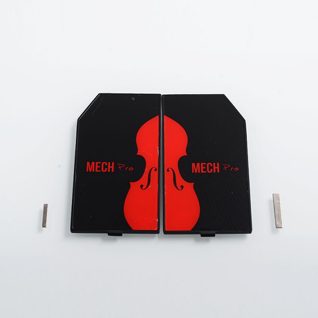 Authentic GeekVape Replacement Front and Back Panels for Mech Pro Mechanical Box Mod - Black + Red, Zinc Alloy (2 PCS)