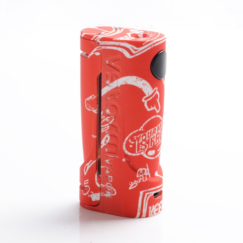 Authentic Vapor Storm Eco 90W Mechanical Box Mod - Vapo on White, ABS, 1 x 18650