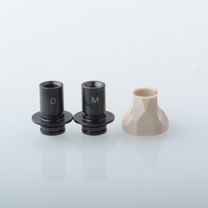 Monarchy Cyber 510 Drip Tip Set Gold SS + POM + PC + POM + PEI + PEEK DL / MTL, 2 PCS 510 Connector + 5 PCS Mouthpiece