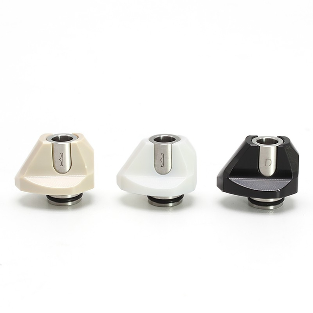 SXK Monarchy Cyber 510 Drip Tip Set - 316SS + POM / PEEK / PET, 3 x Mouthpieces + 2 x 510 Connector Base