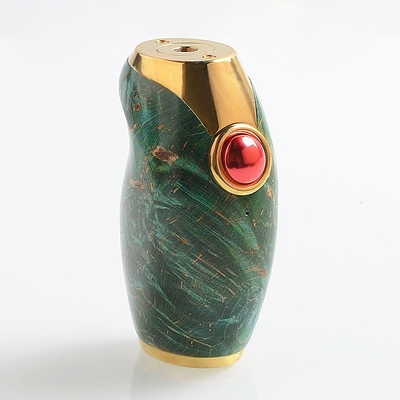 Authentic Asmodus Ohmsmium II Ohmsmium 2 Box Mod Stabilized Wood + Stainless Steel 1 x 18650
