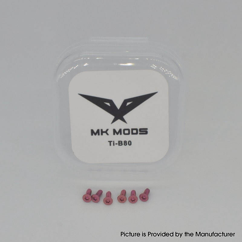 Authentic MK MODS Replacement Titanium Screws for Lost Vape Centaurus B80 AIO Kit (6 PCS)