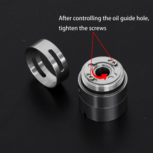 YFTK AFC Kit V2 for Flash e-Vapor V4.5 / V4.5S+ Style RTA – Silver Airflow Control Set (DL & MTL Rings + Intake Cover)