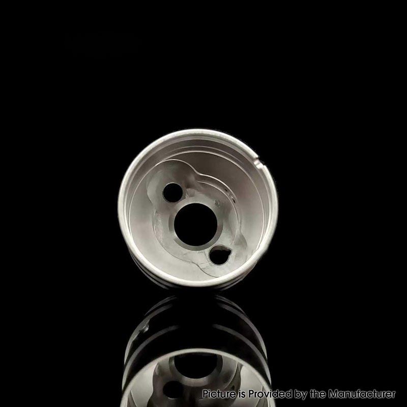 YFTK Flash-e-Vapor Style Replacement New Evaporator Chamber Dual S for Flash-e-Vapor V4.5+ RTA - Silver