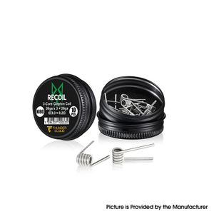 Authentic Thunder Cloud Recoil Ni80 Pre-Built 3-Core Clapton Coil - 0.2ohm, 26Ga x 3 + 38Ga (10 PCS)