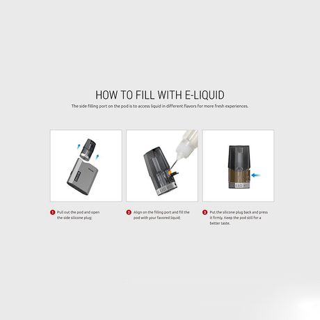 Authentic SMOKTech SMOK Nfix-mate Replacement Nifx Pod Cartridge w/ SC 1.0ohm MTL Coil - 3.0ml (3 PCS)
